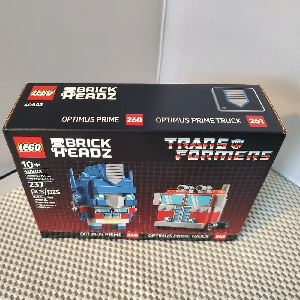 Lego 40803 Optimus Prime Robot & Vehicle Transformers Brick Headz NWT Building